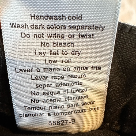 Judy Blue High Waisted patch pocket straight leg black denim jeans Black sz 14W - Picture 7 of 8